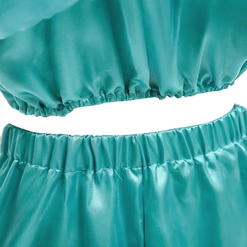 DH Gorgeous Girls Princess Jasmine Fancy Costume Dress & Pants for Little Girls 5-6 Years - Image 3